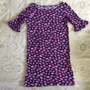Lilly Pulitzer Pink Lips Dress